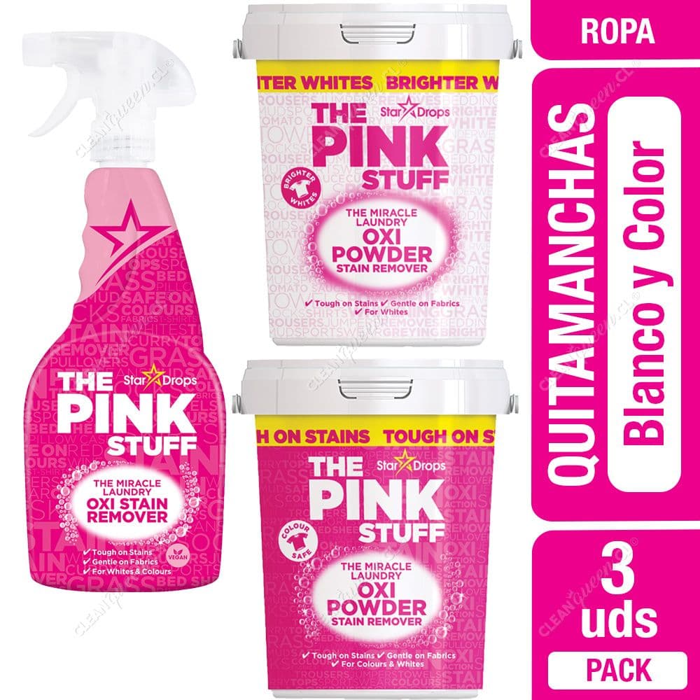The Pink Stuff Pack Quitamanchas 3 un