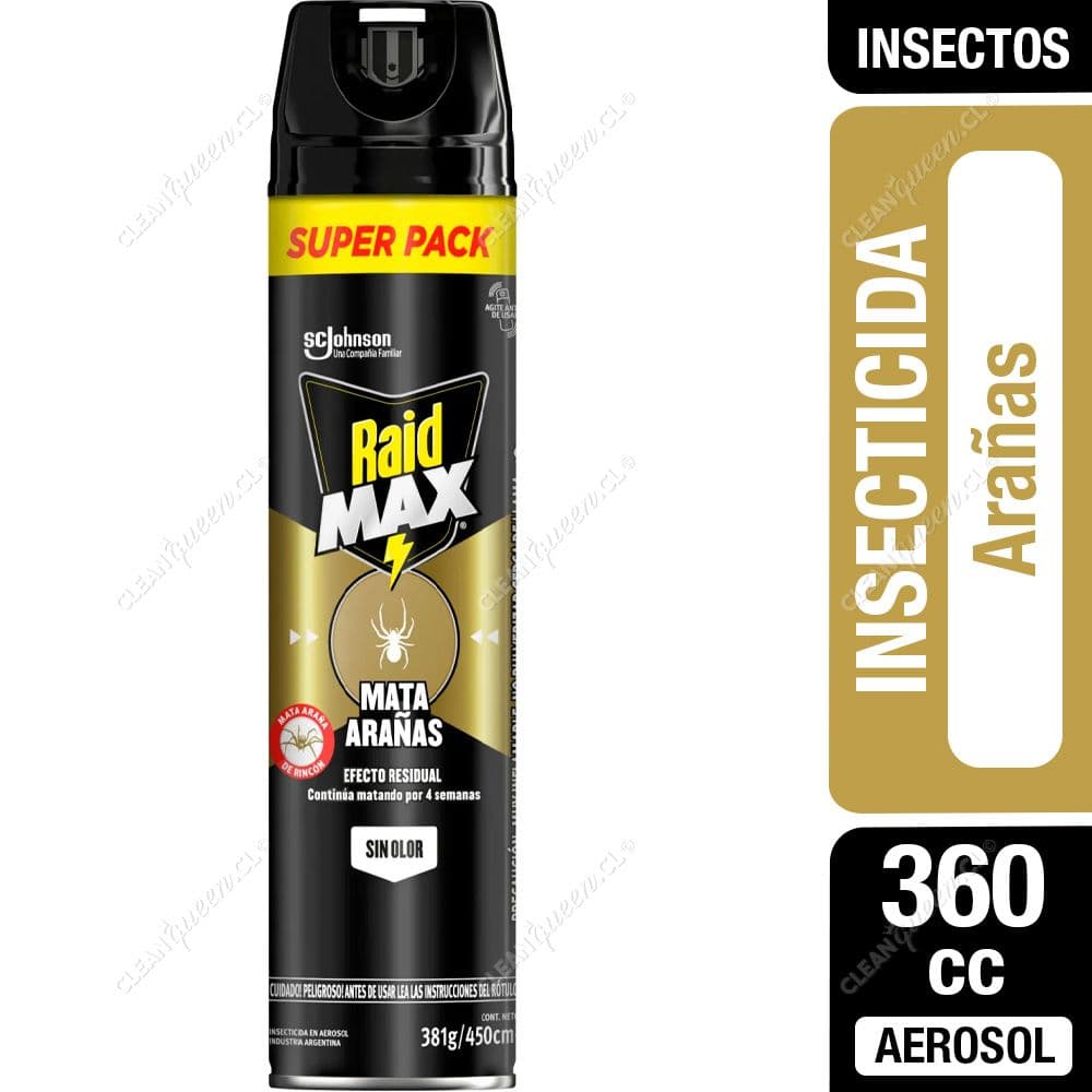 Raid Insecticida Max Mata Arañas 360 cc