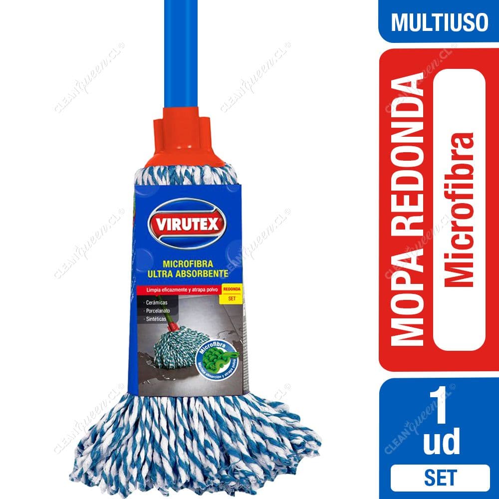 Virutex Mopa Redonda Microfibra Set