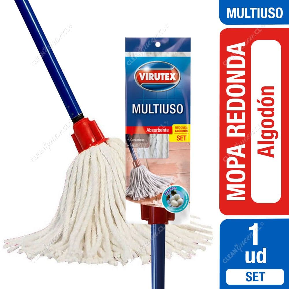 Virutex Mopa Redonda Algodón Set