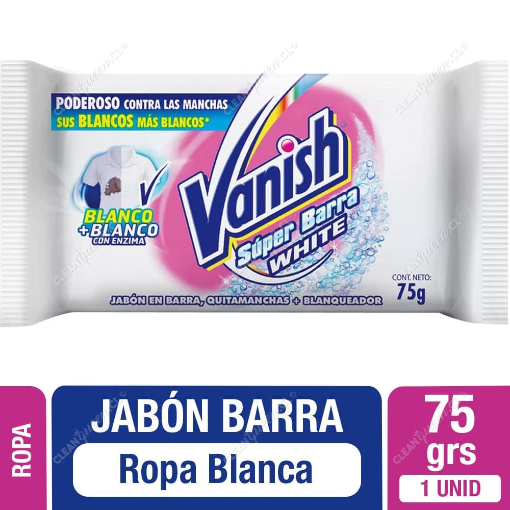 Vanish Jabón Barra Ropa Blanca 75 g
