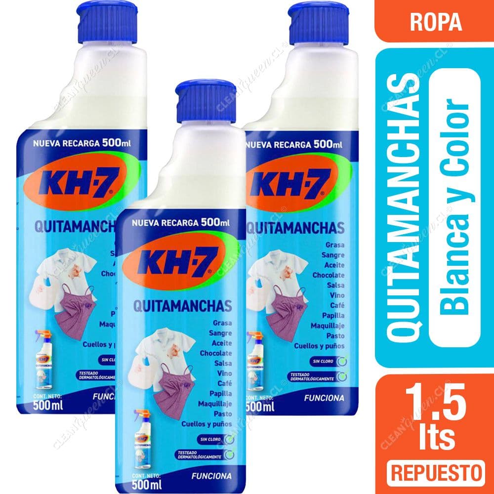 KH-7 Quitamanchas Ropa Recarga 3 x 500 ml