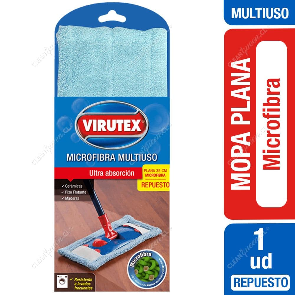 Virutex Mopa Plana Microfibra Repuesto