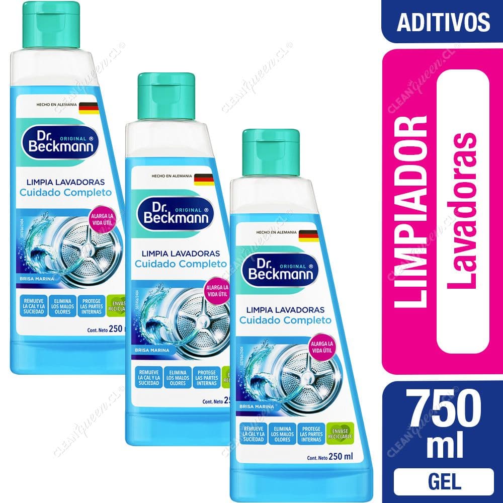 Dr. Beckmann Limpia Lavadoras 3 x 250 ml