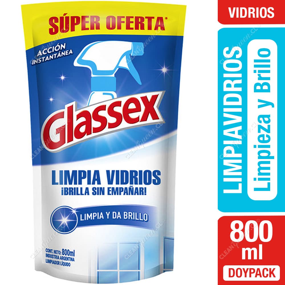 Glassex Limpiavidrios Doypack 800 ml