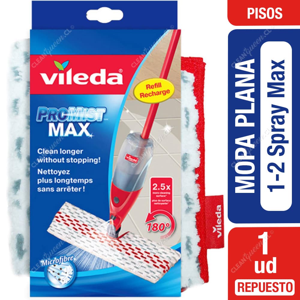 Vileda Mopa Plana 1-2 Spray Max Repuesto