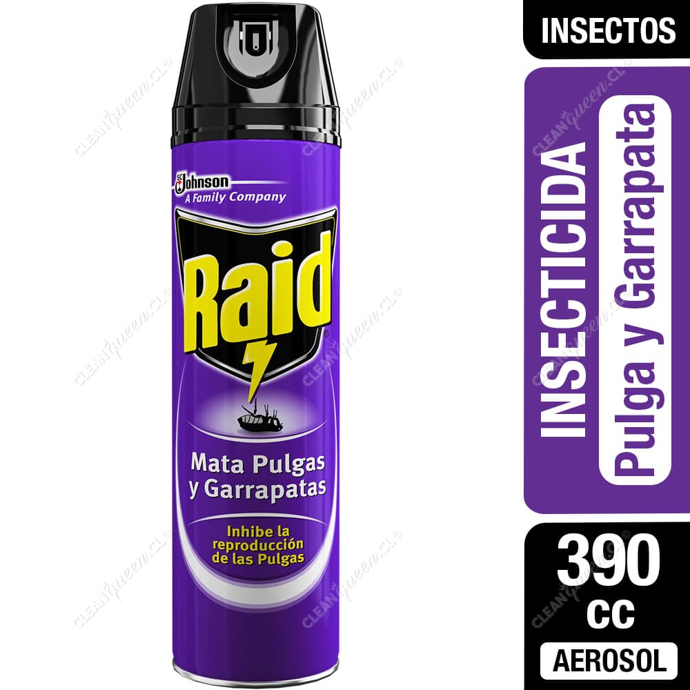 Raid Insecticida Mata Pulgas y Garrapatas 390 cc
