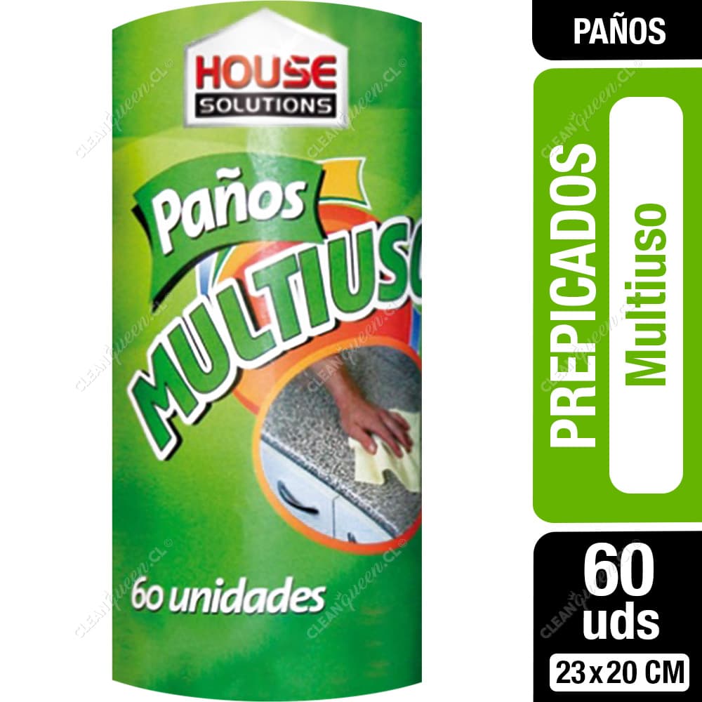 House Solutions Paños Prepicados Multiuso 60 un