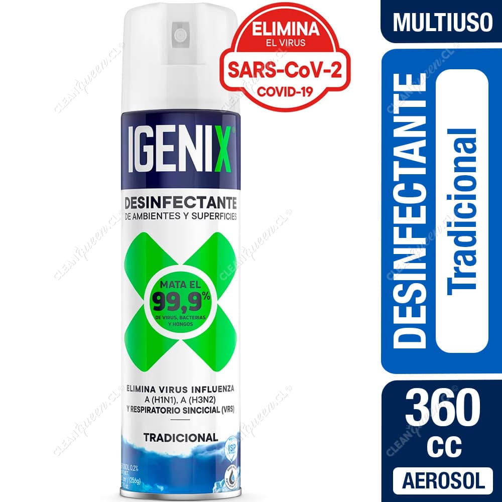 Igenix Desinfectante Aerosol Tradicional 360 cc