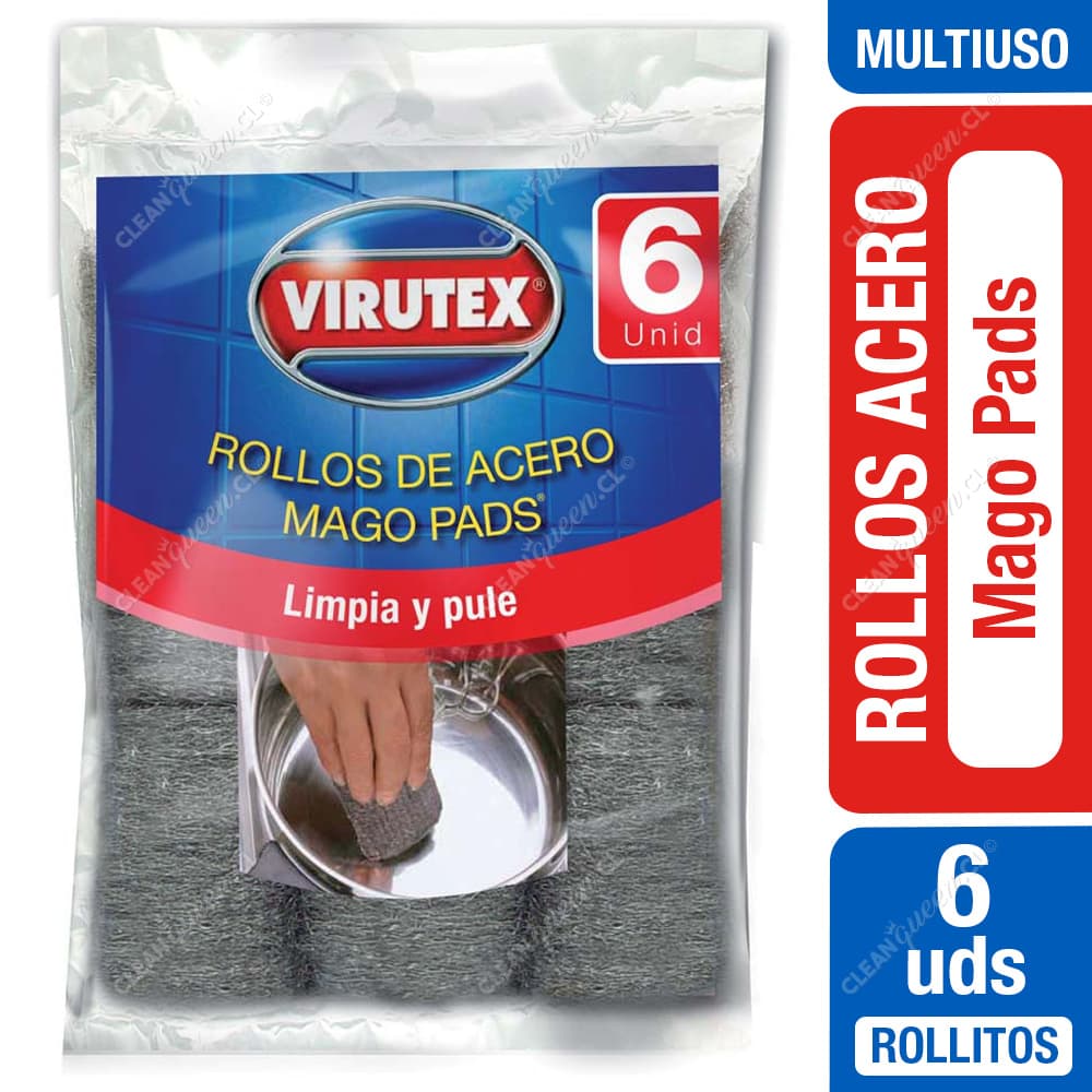 Virutex Rollos de Acero Mago Pads 6 un