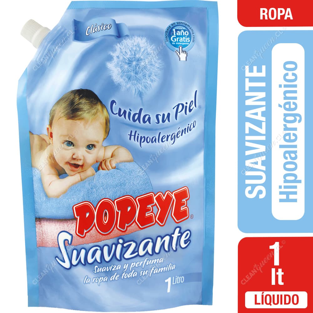 Popeye Suavizante Hipoalergénico 1 L