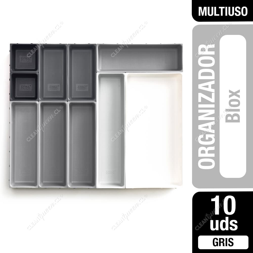 Joseph Joseph Organizador Cajón Blox Gris 10 Pzas
