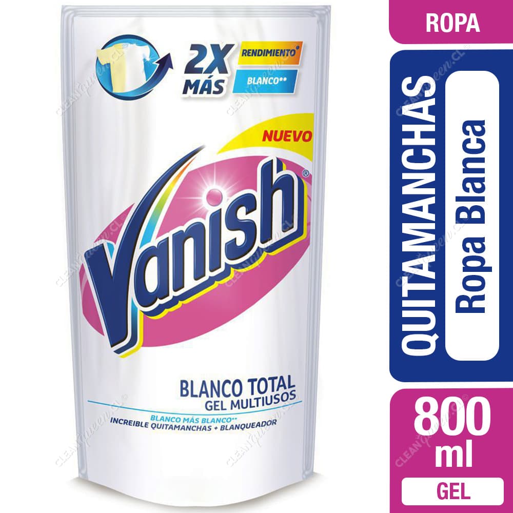 Vanish Quitamanchas Gel Multiuso Ropa Blanca 800 ml