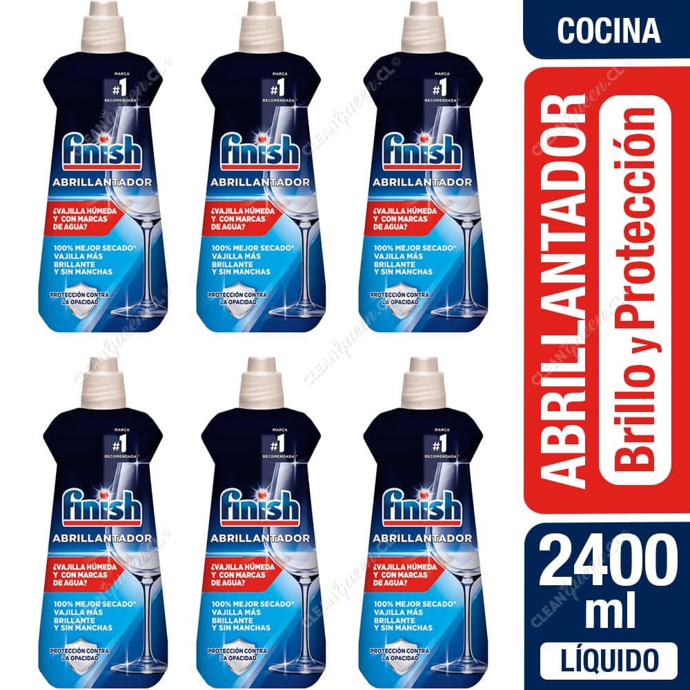 Finish Lavavajilla Abrillantador 6 x 400 ml