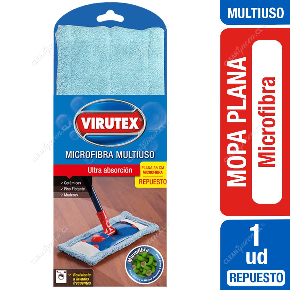Virutex Mopa Plana Microfibra Repuesto