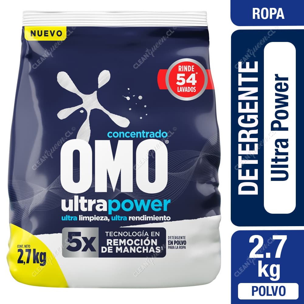 Omo Detergente Polvo Matic Ultra Power 2.7 kg