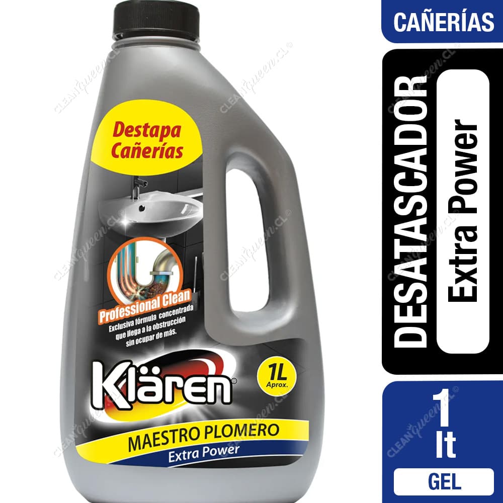 Klären Desatascador Cañerías Extra Power 1 L