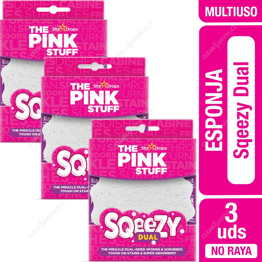 The Pink Stuff Esponja Dual Sqeezy 3 un
