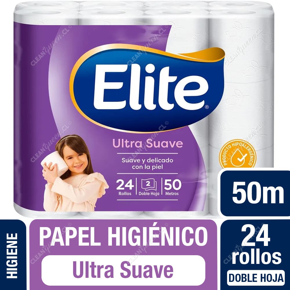 Elite Papel Higiénico Ultra Doble Hoja 50 m 24 un