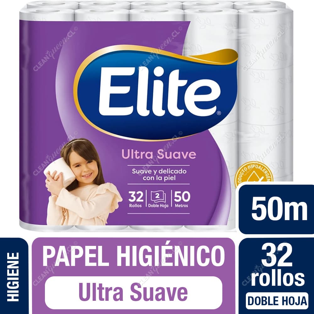 Elite Papel Higiénico Ultra Doble Hoja 50 m 32 un