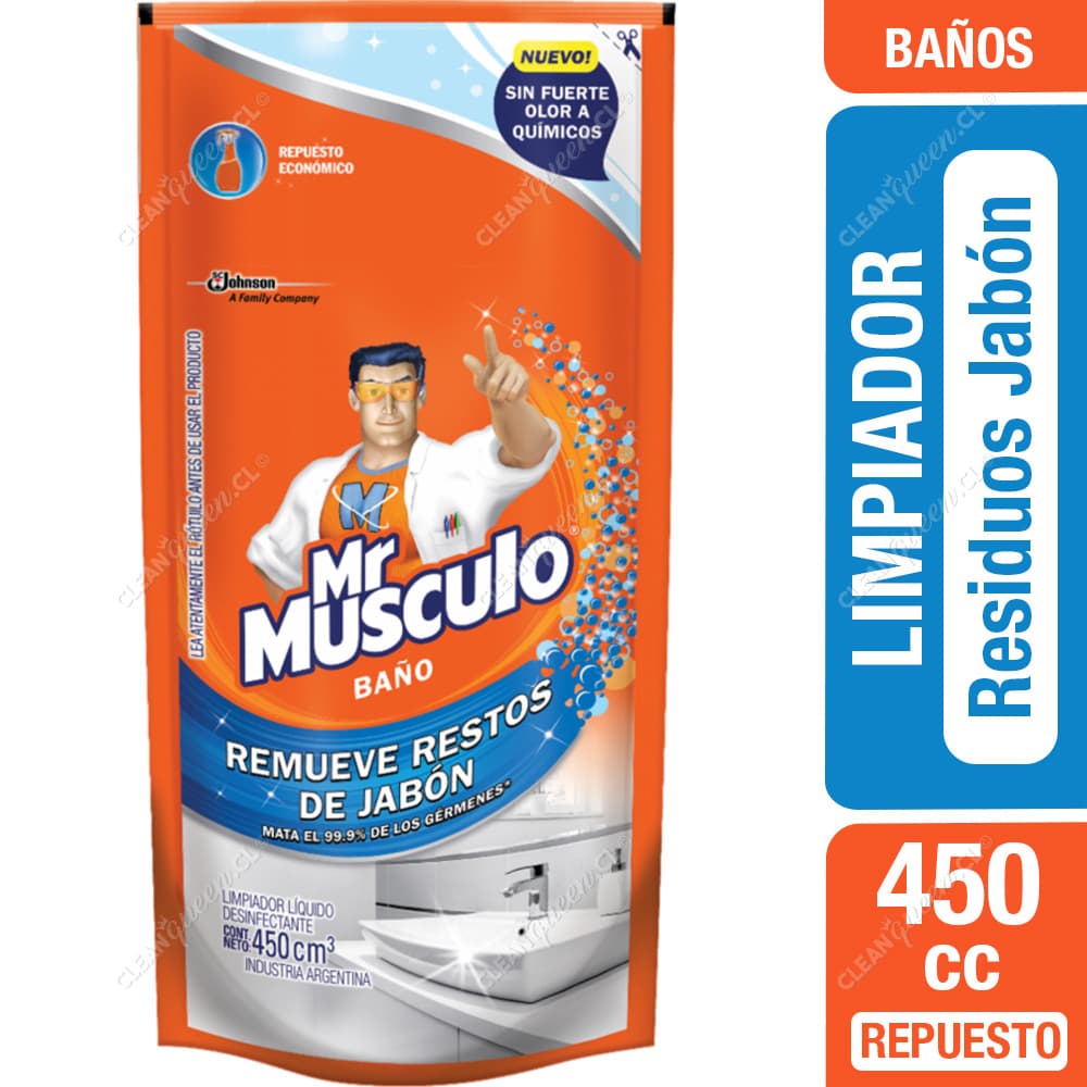 Mr. Músculo Limpiador Baños Repuesto 450 cc