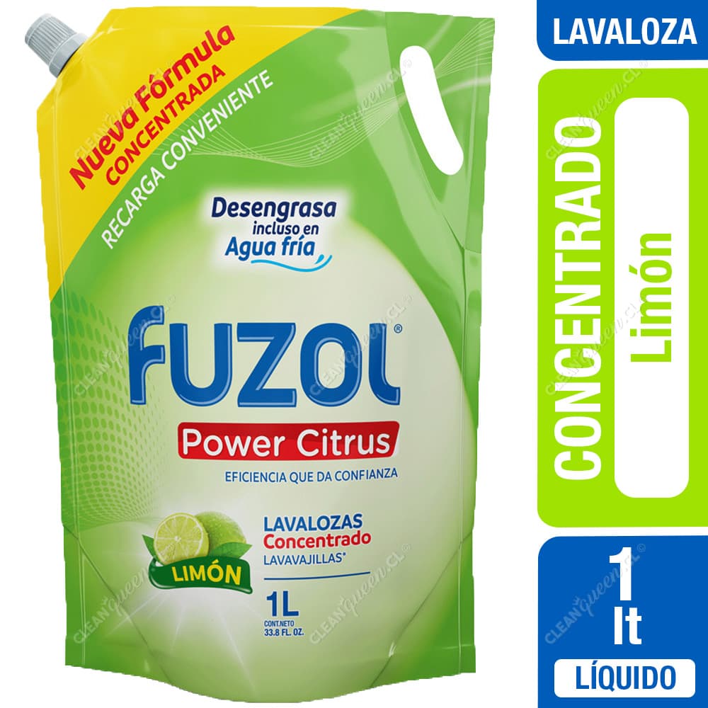 Fuzol Lavaloza Power Citrus Concentrado Limón 1 L