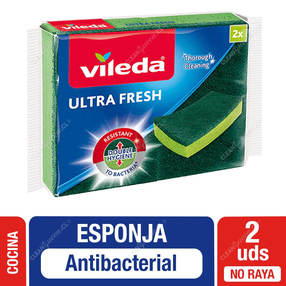 Vileda Esponja Ultra Fresh Antibacterial 2 un