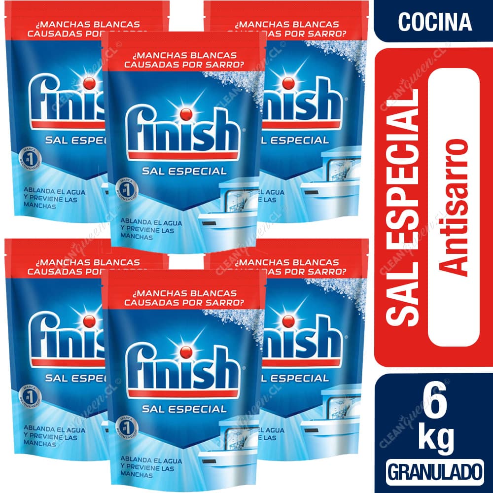 Finish Lavavajilla Sal Antisarro 6 x 1 kg