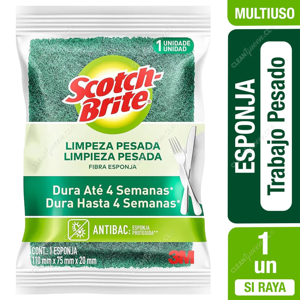 Scotch-Brite Esponja Limpieza Pesada