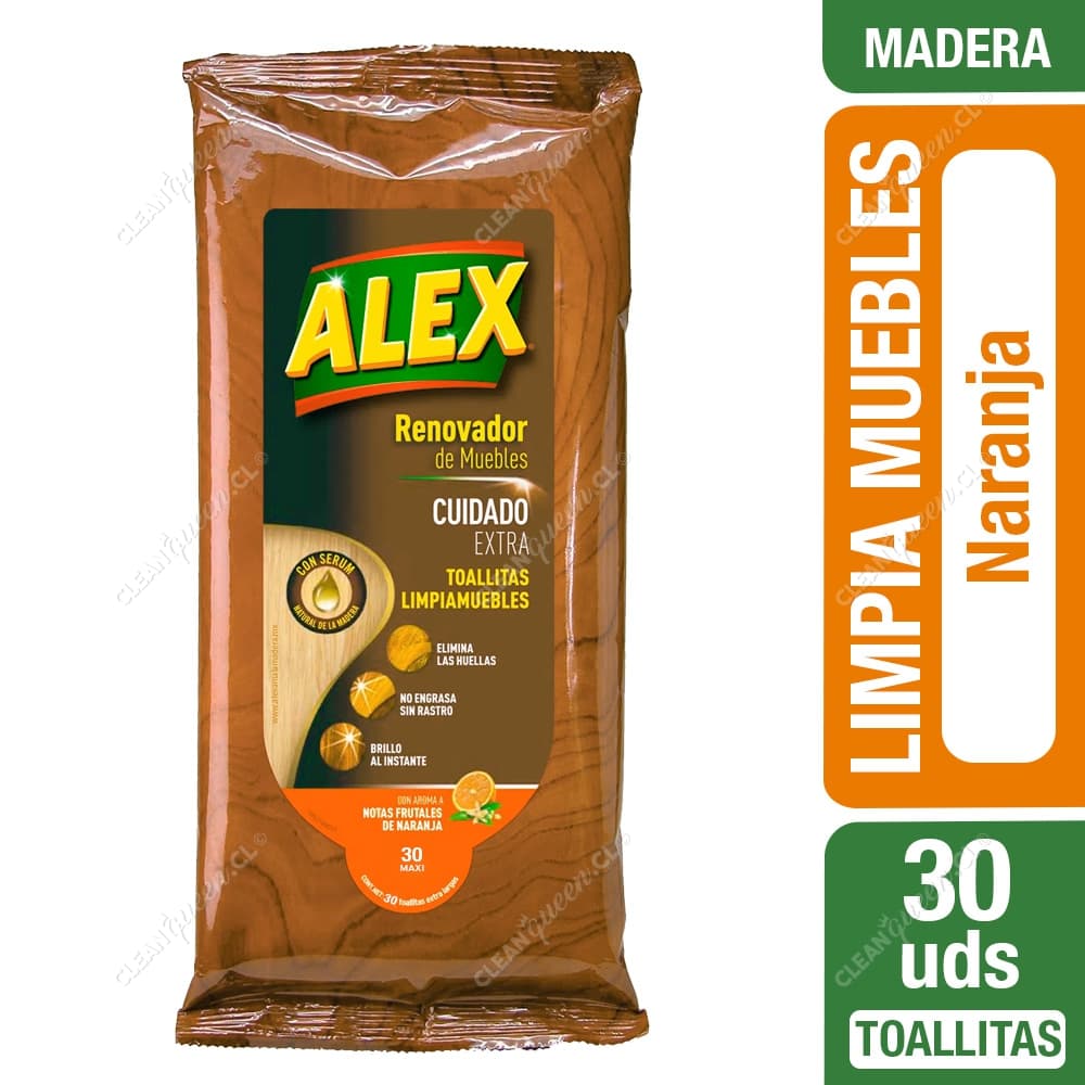 Alex Toallitas Limpia Muebles Cuidado Extra Madera 30 un