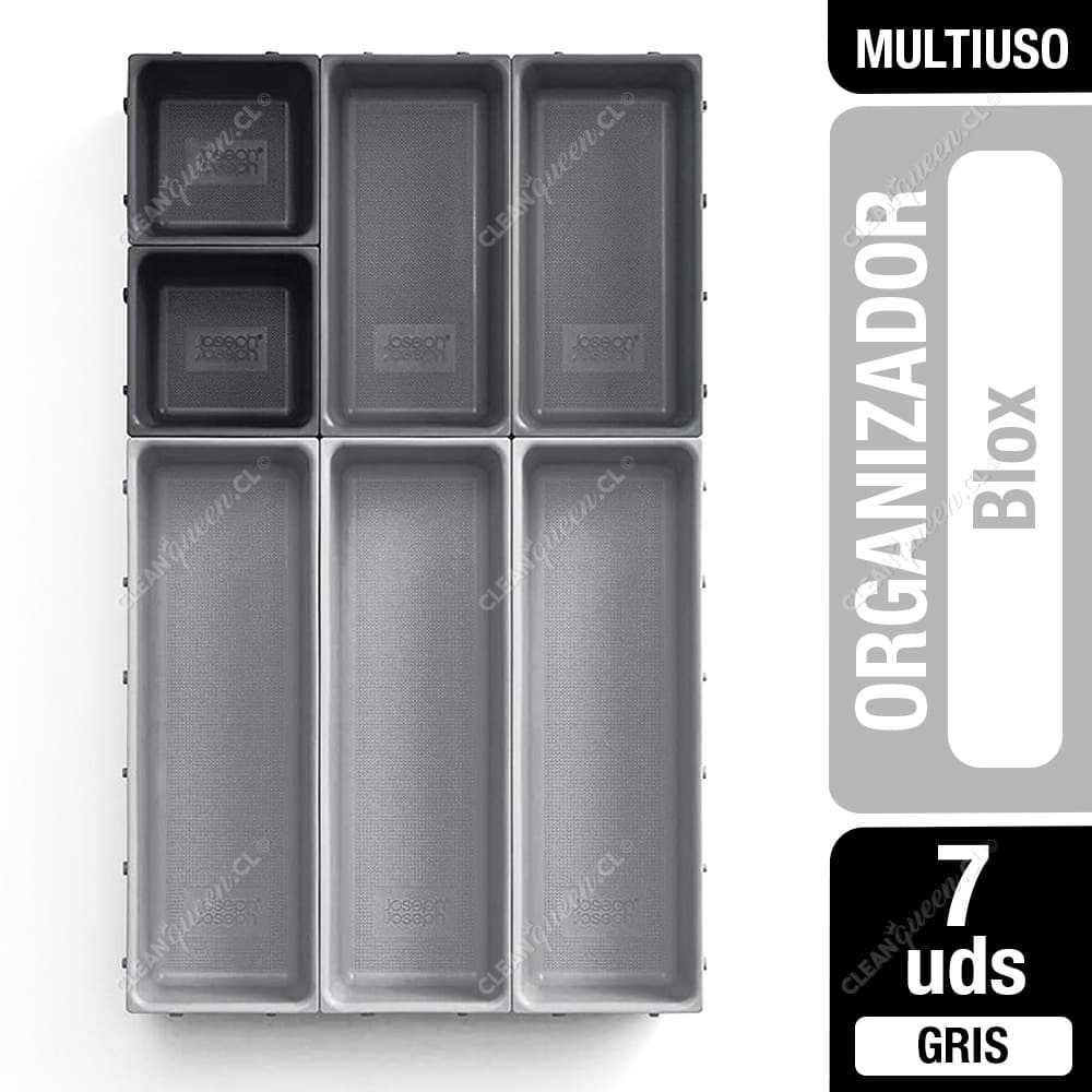 Joseph Joseph Organizador Cajón Blox Gris 7 Pzas