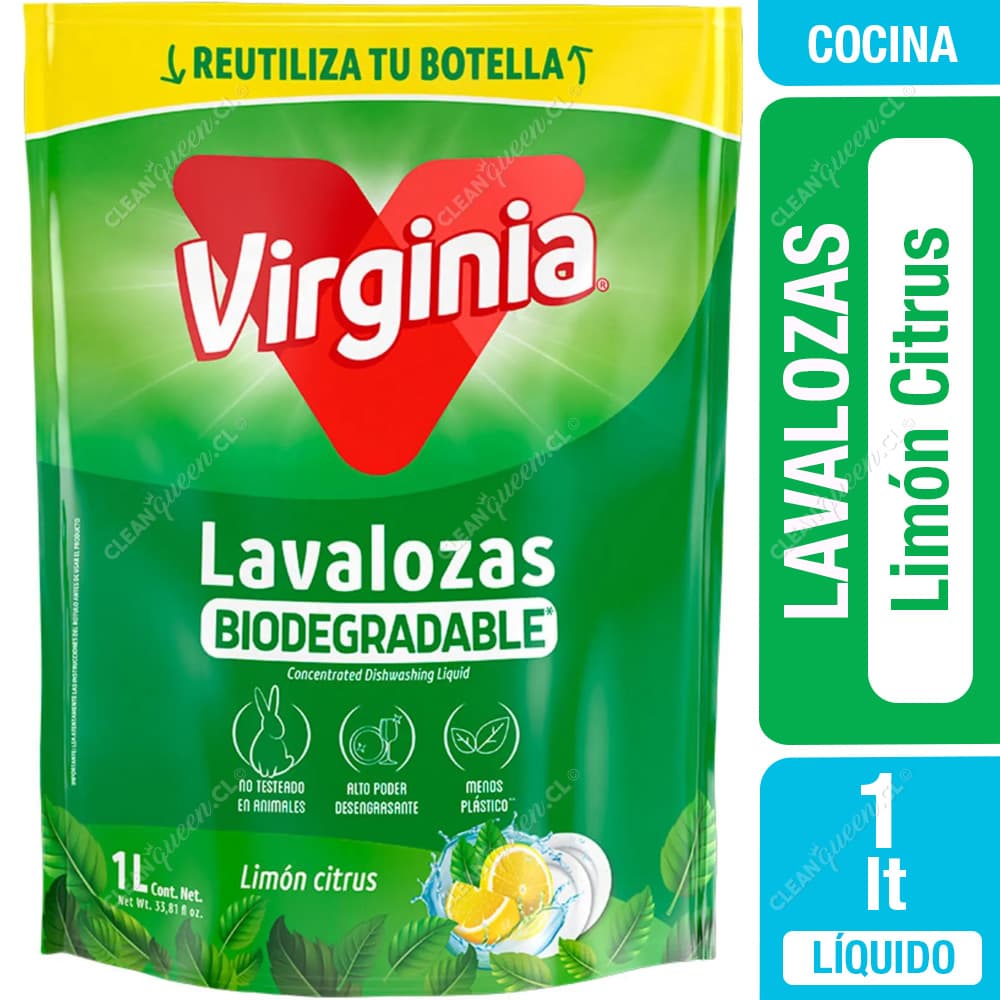 Virginia Lavaloza Limón Citrus Recarga 1 L