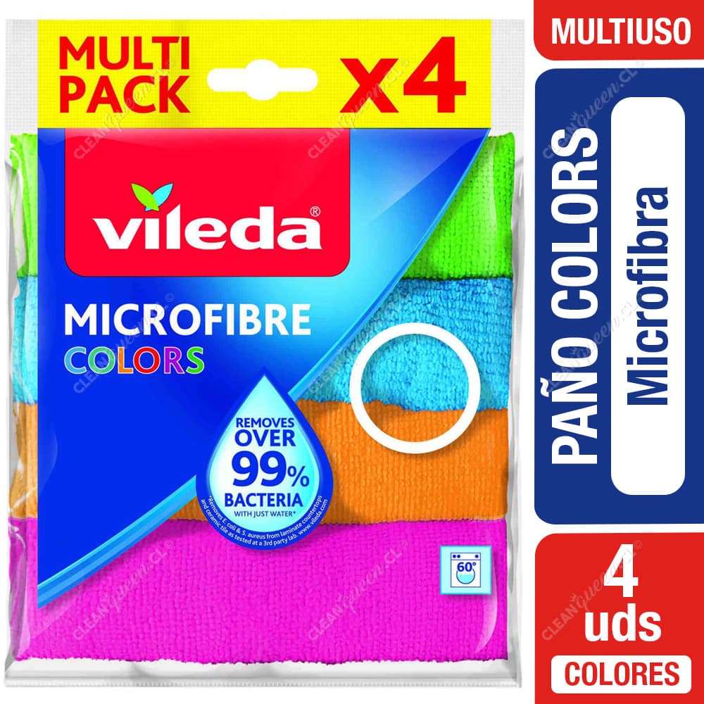 Vileda Paño Microfibra Colors 4 un