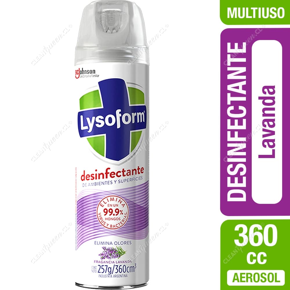 Lysoform Desinfectante Aerosol Lavanda 360 cc