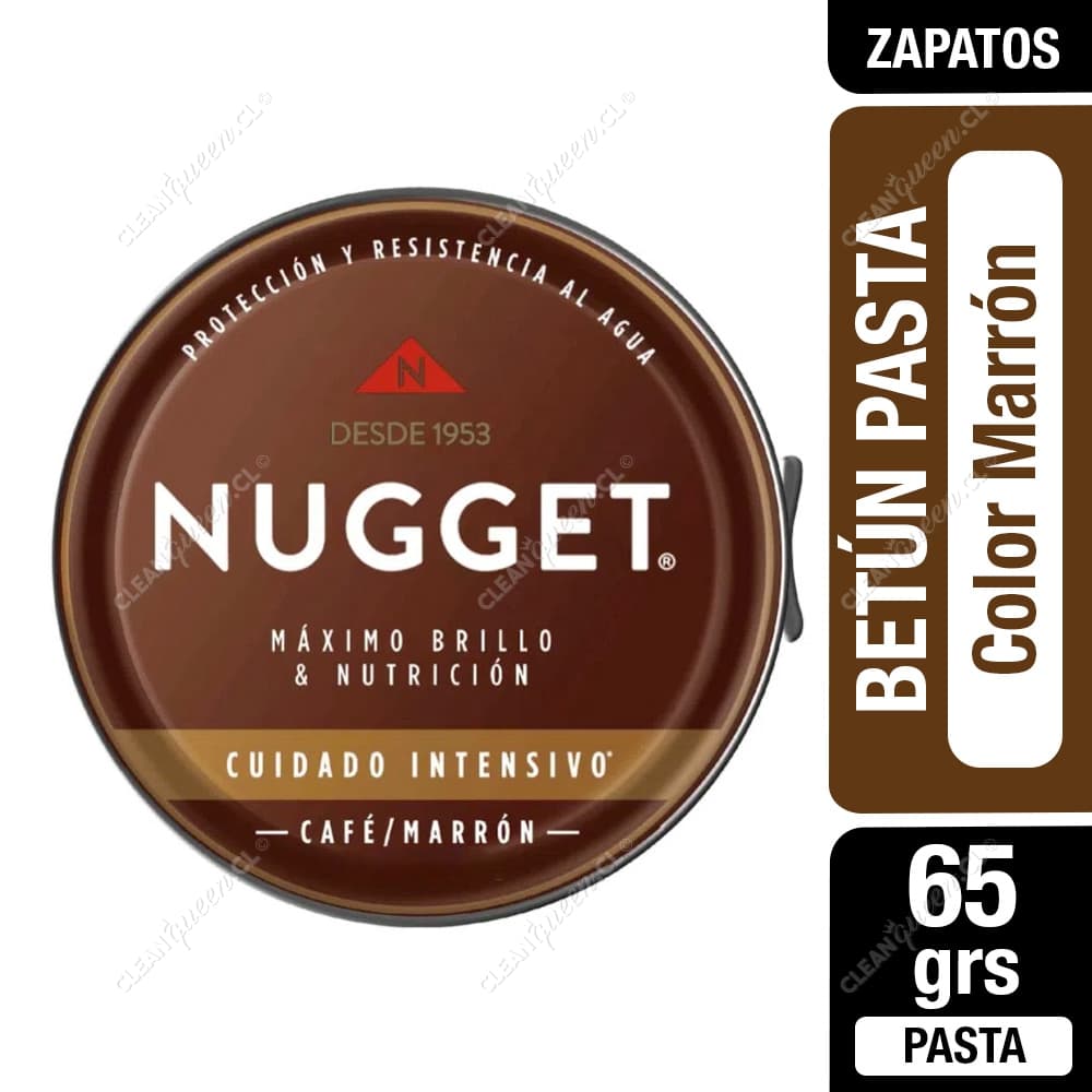 Nugget Betún Pasta para Calzado Color Marrón 65 g