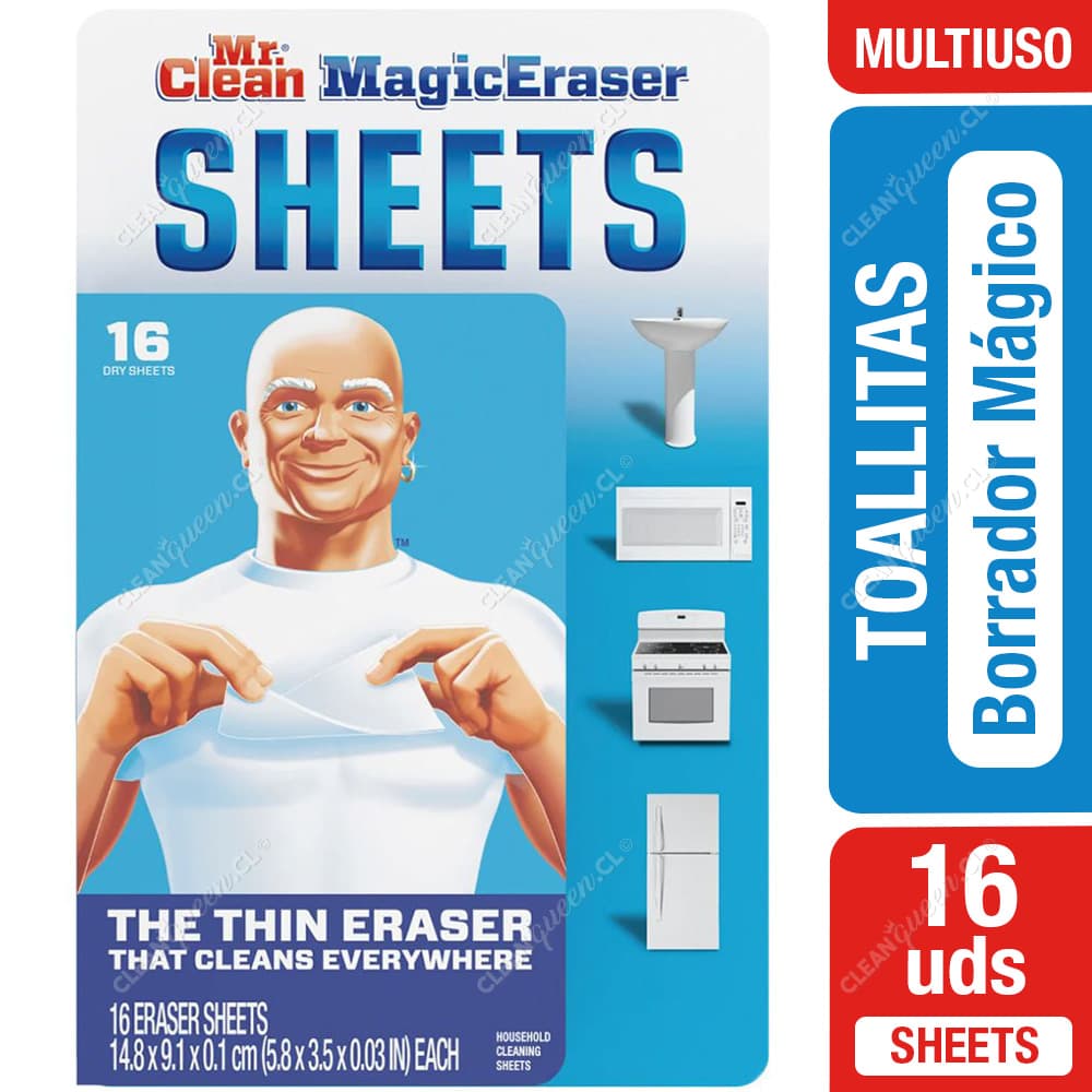 Mr. Clean Toallitas Magic Eraser 16 un