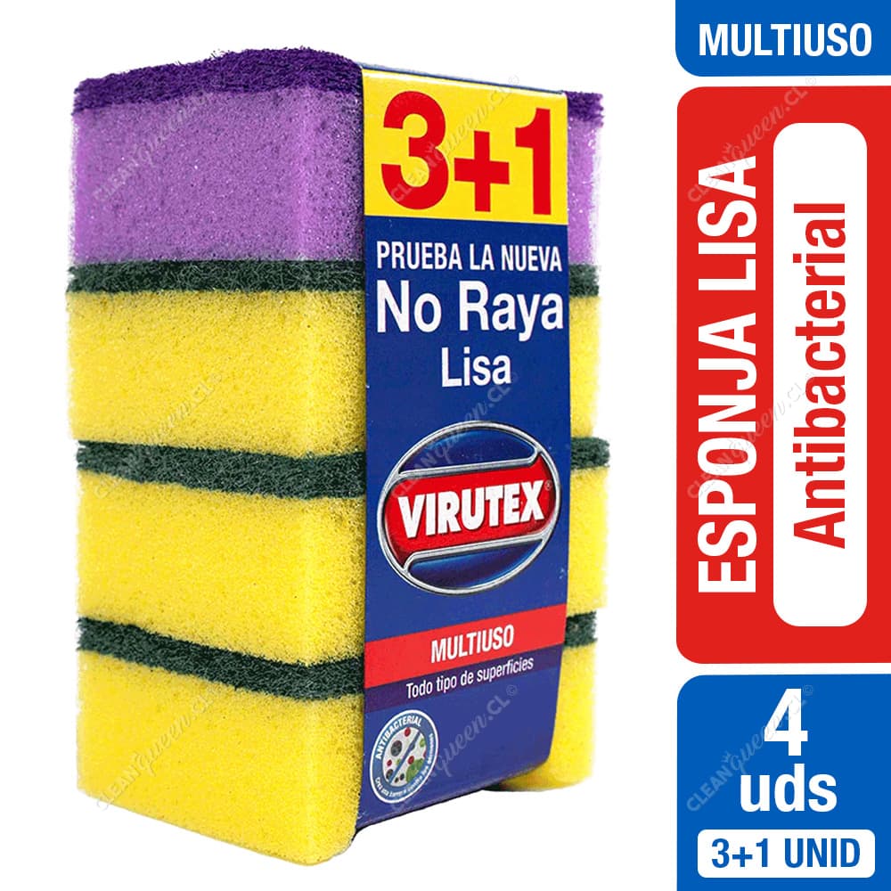 Virutex Esponja Lisa Multiuso 4 un
