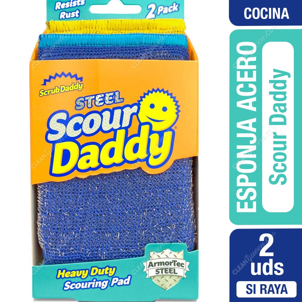 Daddy Esponja Acero Inoxidable Scour 2 un