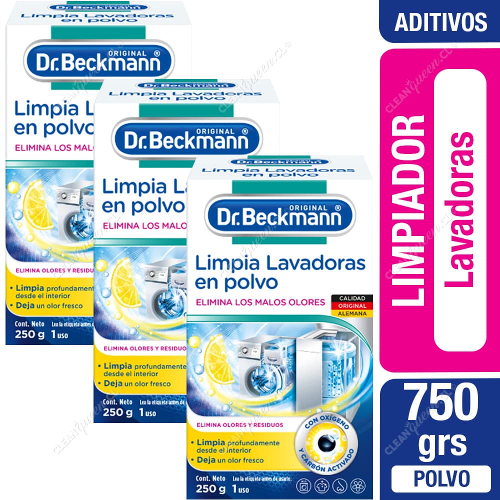Dr. Beckmann Limpia Lavadoras Polvo 3 x 250 g