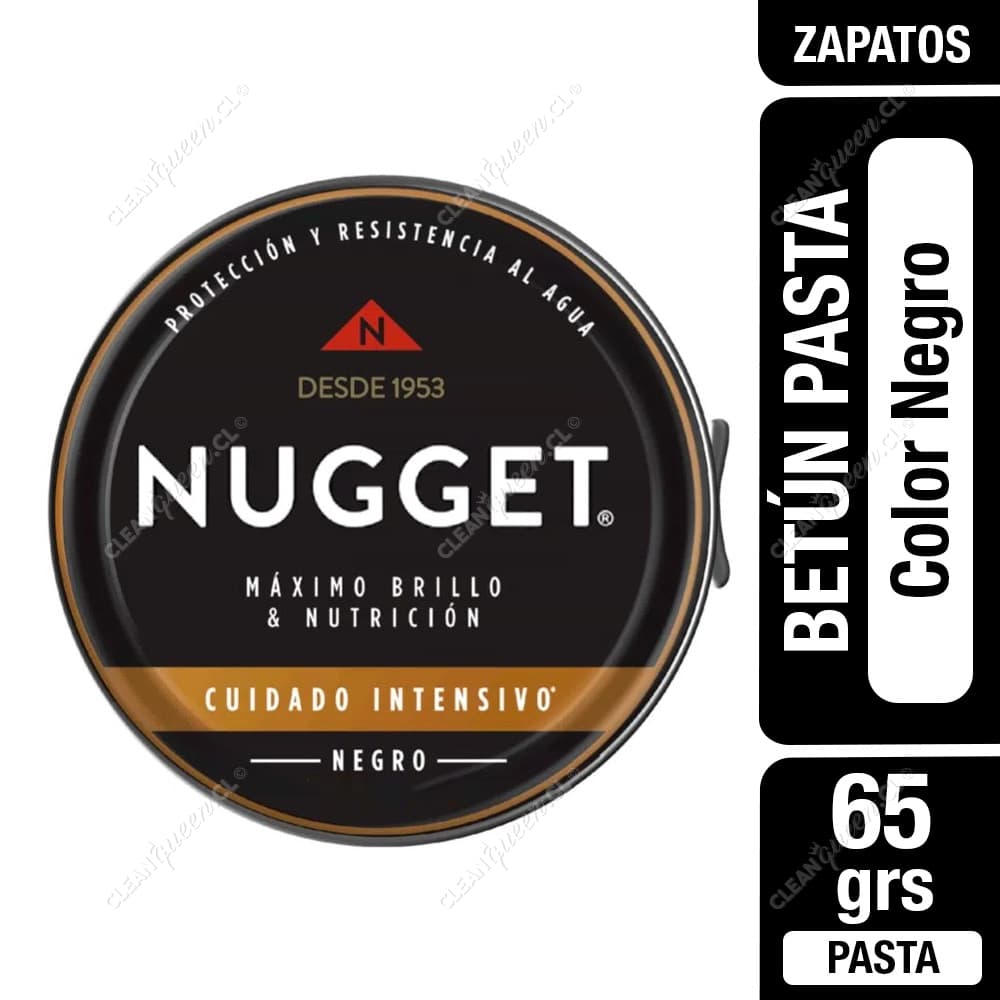 Nugget Betún Pasta para Calzado Color Negro 65 g