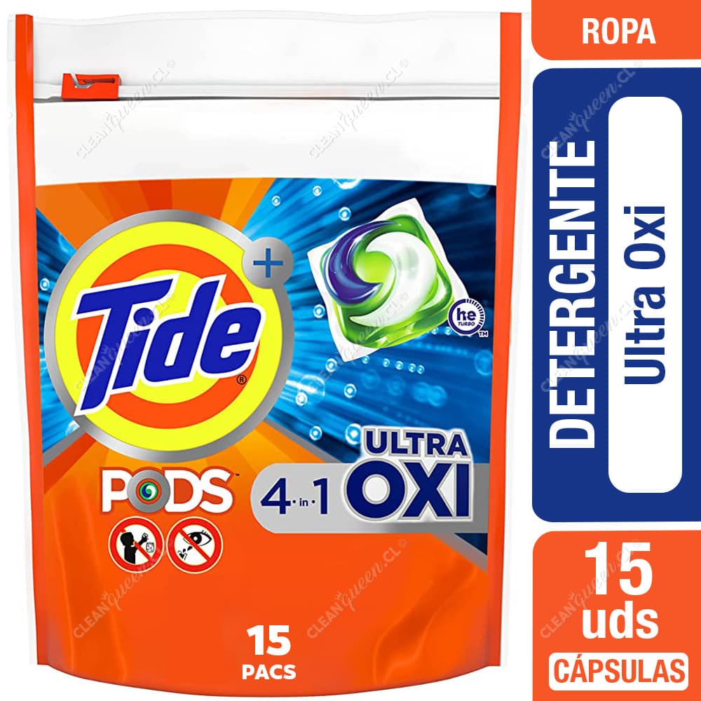 Tide Detergente Cápsulas Ultra Oxi 15 un