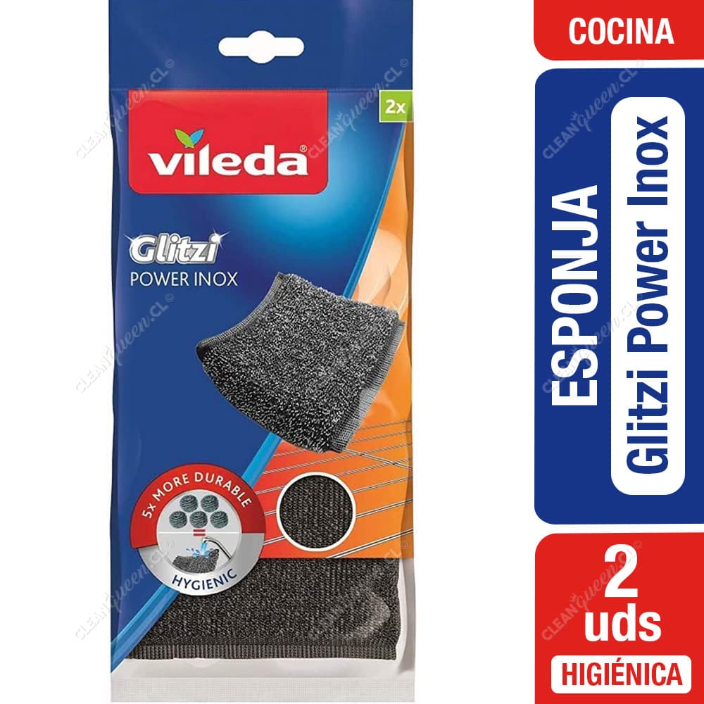 Vileda Esponja Glitzi Acero Inoxidable 2 un