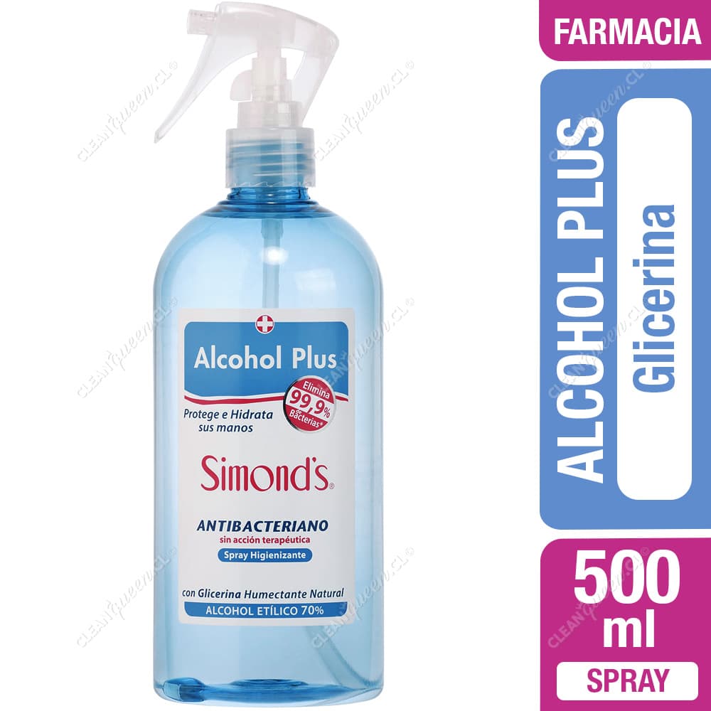 Simond's Alcohol Gel Plus con Glicerina Spray 500 ml