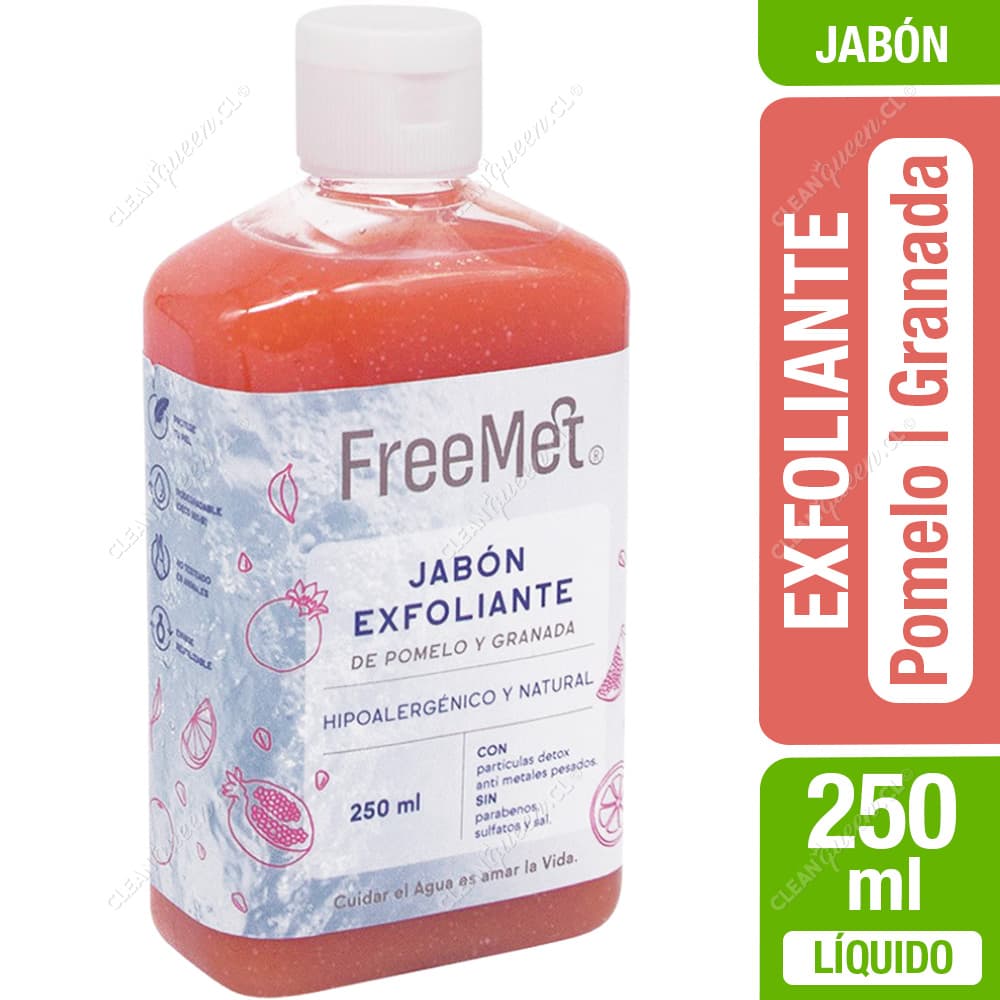 Freemet Jabón Líquido Exfoliante Pomelo y Granada 250 ml