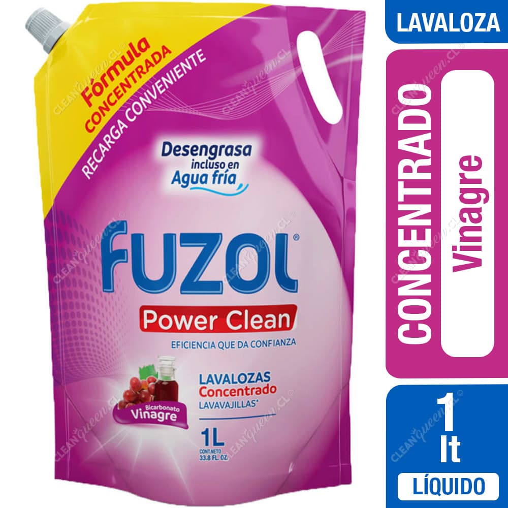 Fuzol Lavaloza Power Clean Concentrado Vinagre y Bicarbonato 1 L