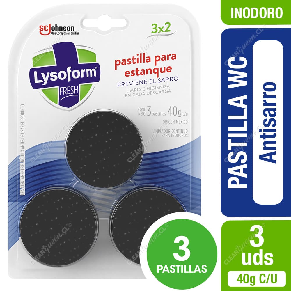 Lysoform Pastillas Estanque Inodoro Antisarro 40 g 3 un