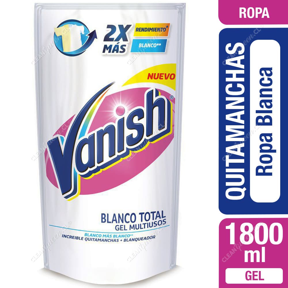 Vanish Quitamanchas en Gel Multiuso Ropa Blanca Doypack 1800 ml