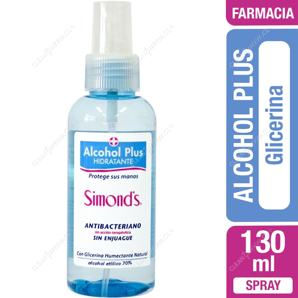 Simond's Alcohol Gel Plus con Glicerina Spray 130 ml