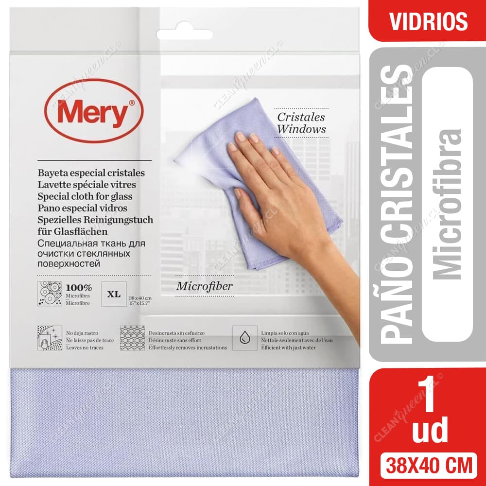 Mery Paño Microfibra Vidrios y Cristales Lila
