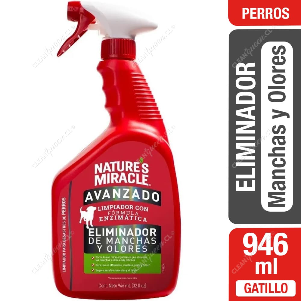 Nature's Miracle Eliminador de Manchas y Olores para Perro 946 ml